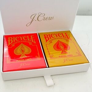Rare collectible J.Crew bicycle playing cards
